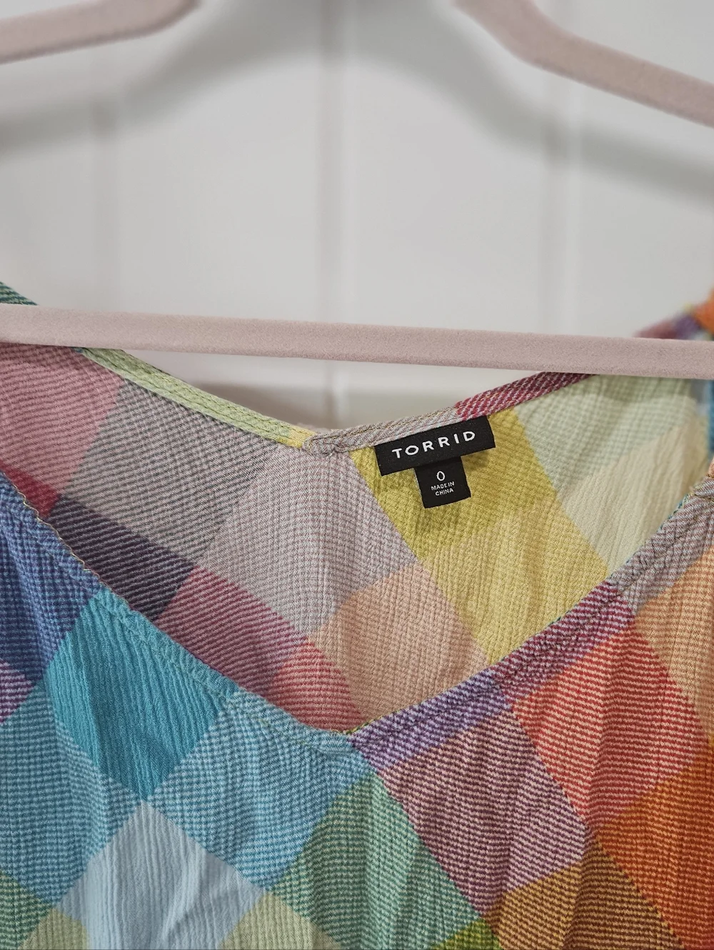 Torrid Rainbow Plaid Cami Tank Top 🌈🌈🌈🌈 - Picture 3 of 6